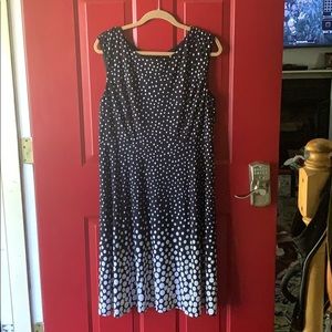 Black Label navy and white dress